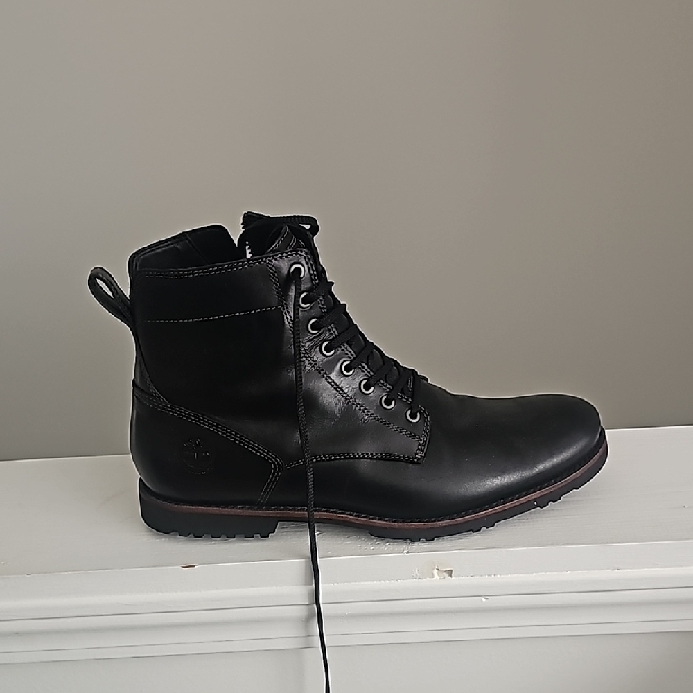 Timberland Men's Black Leather Boots